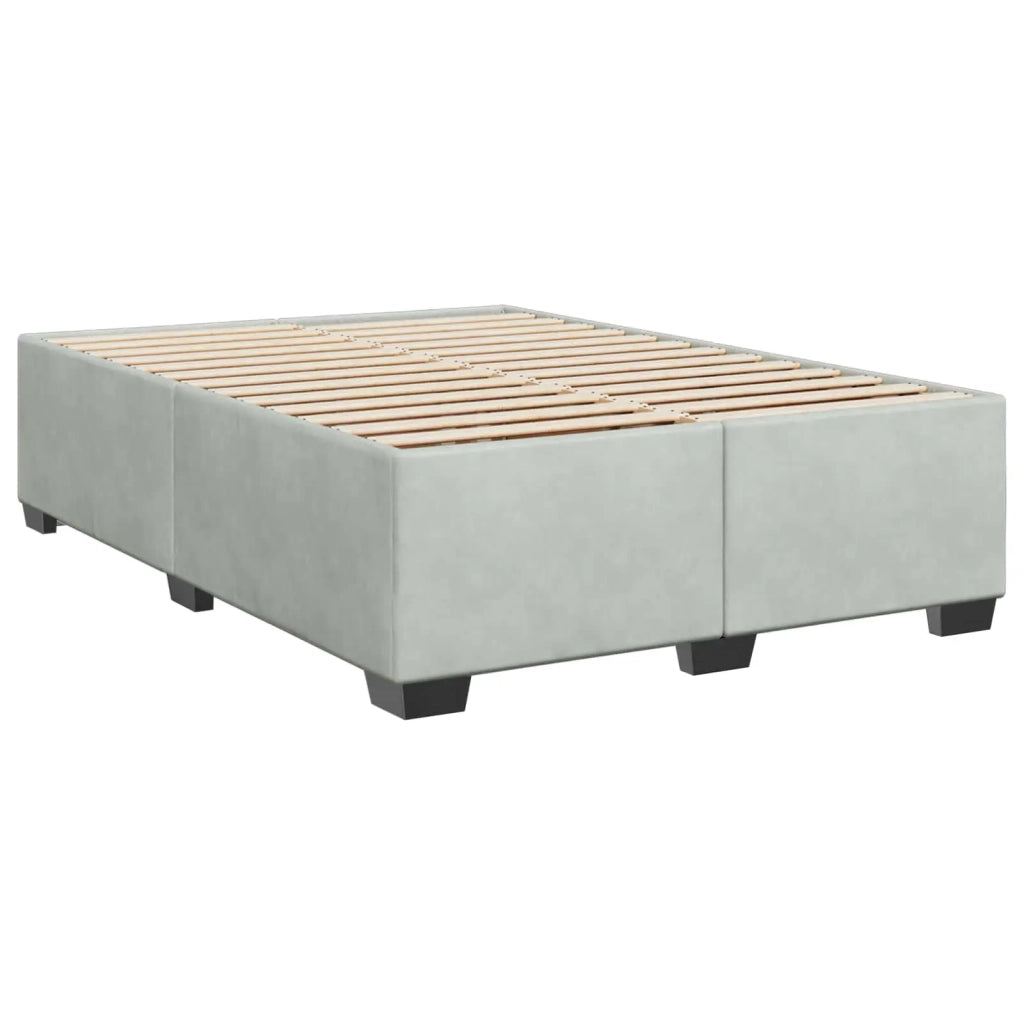 Letto box spring con materasso Grigio Chiaro 140 x 200 cm 3455114