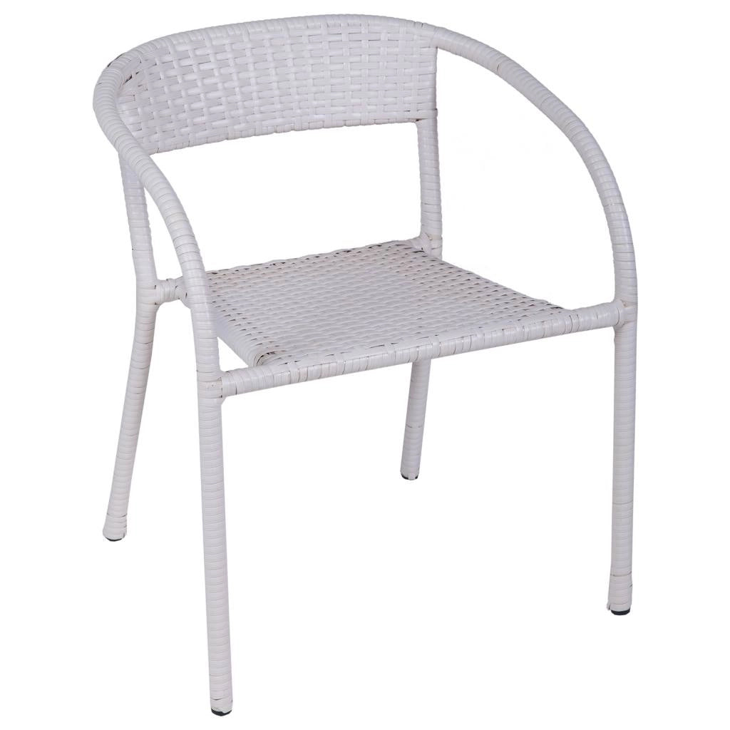 Sedia bambini rattan bianca 30x46x54h cm