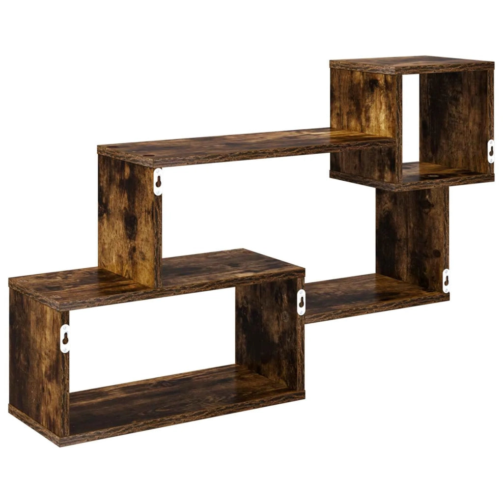 Mensola sospesa A parete Rovere Fumo 87 x 20 x 55 cm 8012096