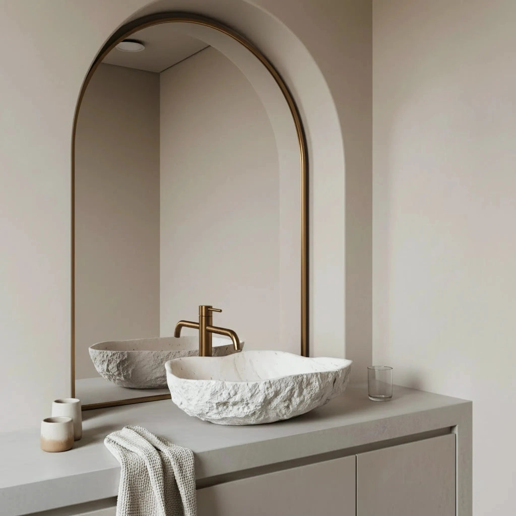 Lavabo Da Appoggio Rea Isla Shiro