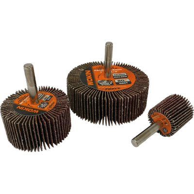 RUOTA ABRASIVA LAMELLARE 776 WOKIN - MM 75X25 GRANA 120 G.MM 6 776675- 5 pezzi