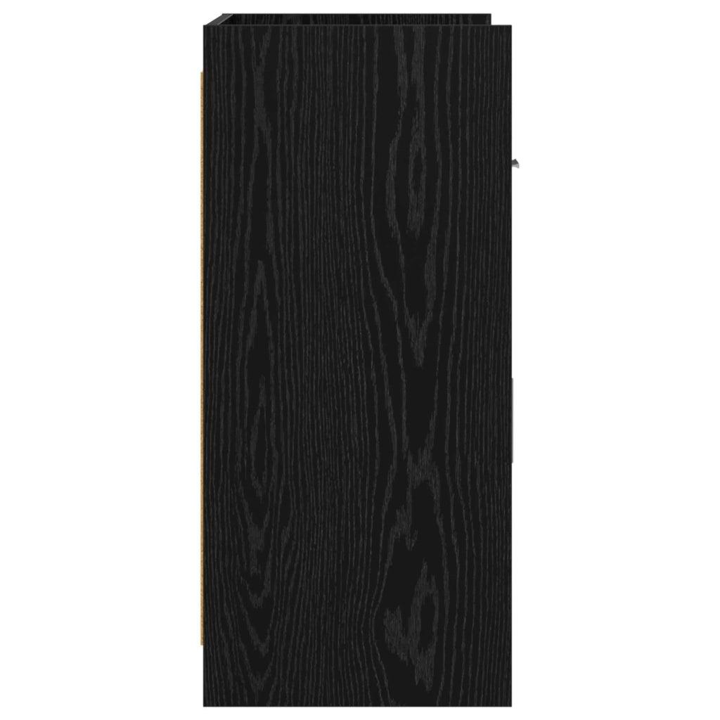Credenza Rovere Nero 75 x 36 x 80 cm Legno ingegnerizzato 8011116