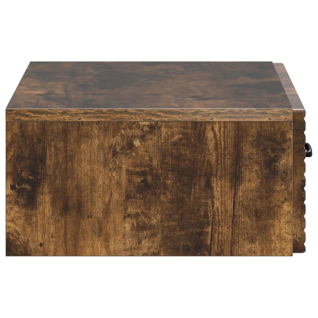 Tavolino da Parete Laterale | Tavolo laterale | Tavolino Rovere Fumo 59 x 34,5 x 17 cm
