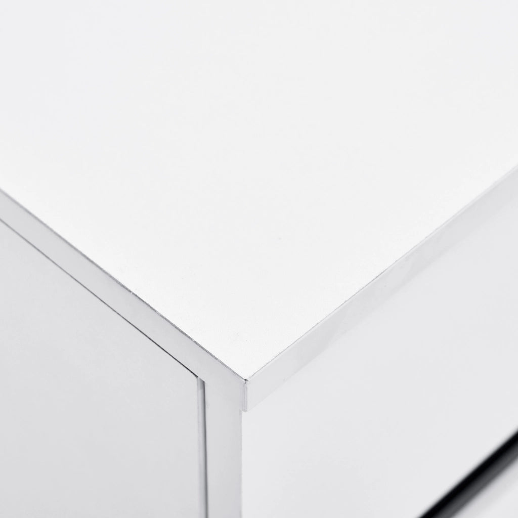 SIDEBOARD 160x40x68 cm Bianco con 4 cassetti e 2 ante frontali lucide