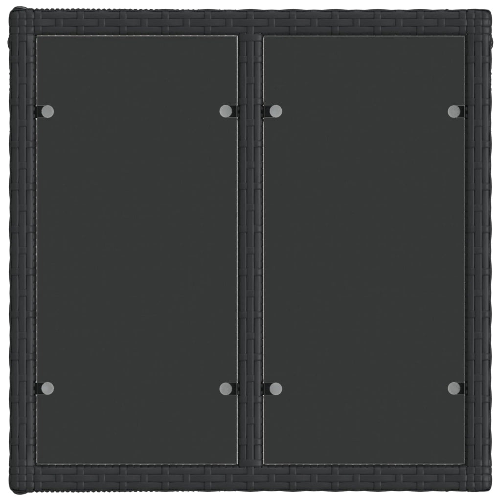 Set Divano da Giardino 11 pcs Nero polyrattan 3434359