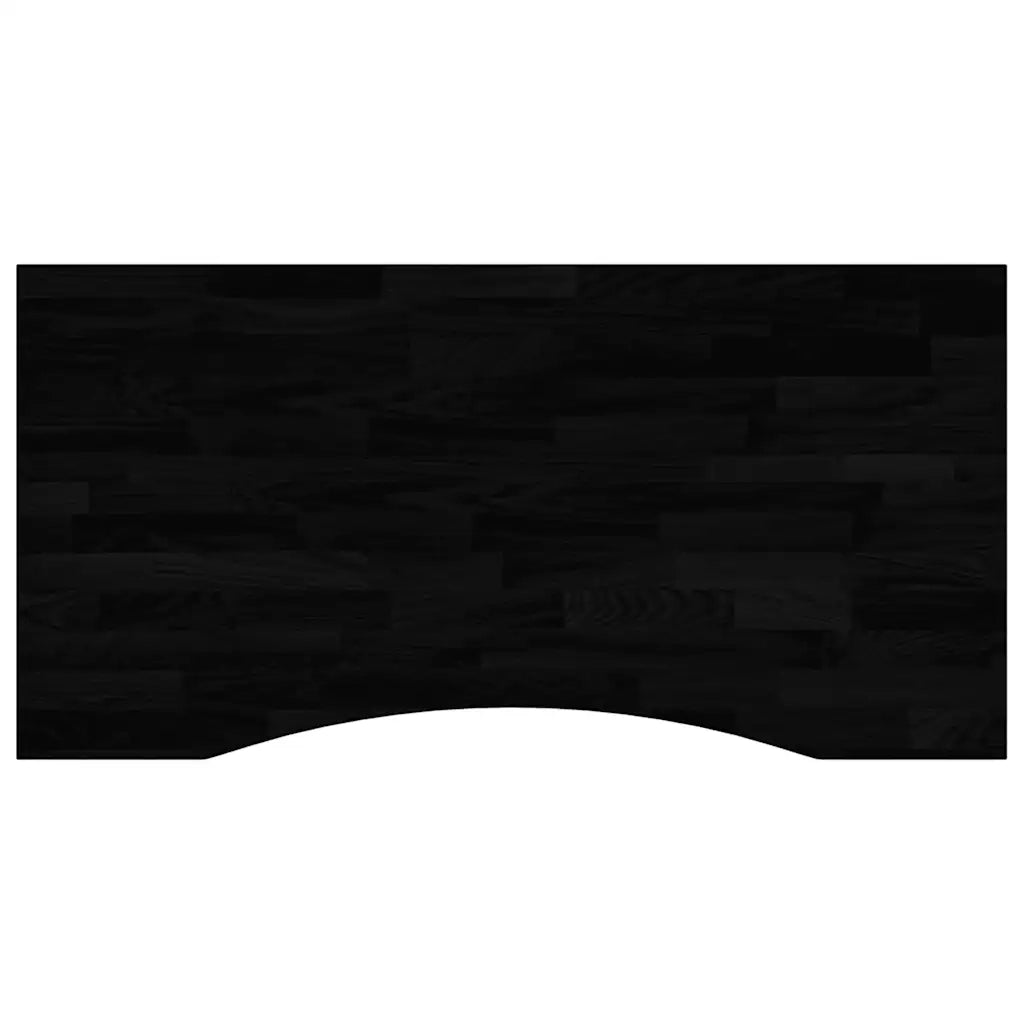 Piano Scrivania Marrone Scuro 100x50x2,5 cm in Rovere Massello 4009028