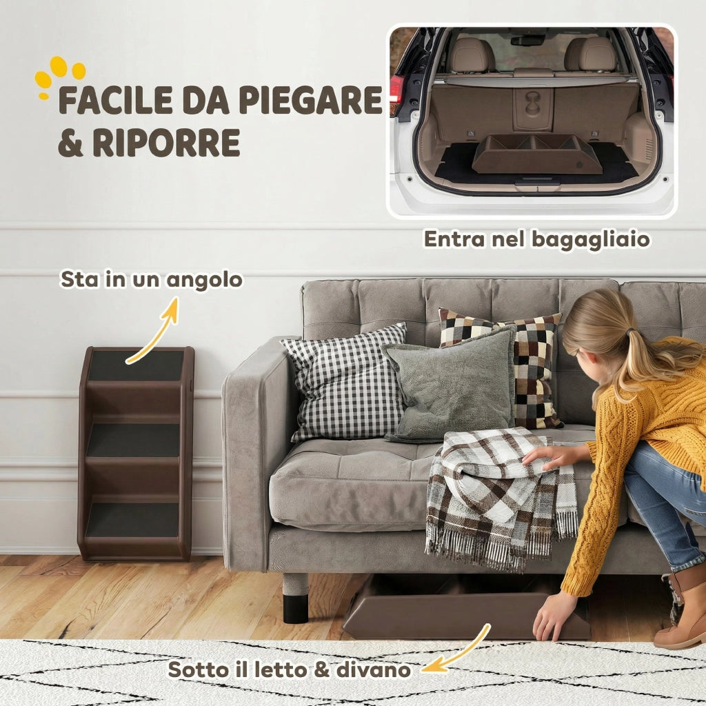 Scaletta per Letti Alti ¨C Minimal ¨C 53x30.5x36.5 cm Marrone