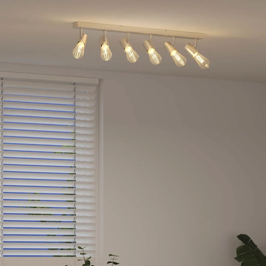 Faretto da soffitto Nichel 73 x 6,5 x 11,5 cm Metallo 4108190
