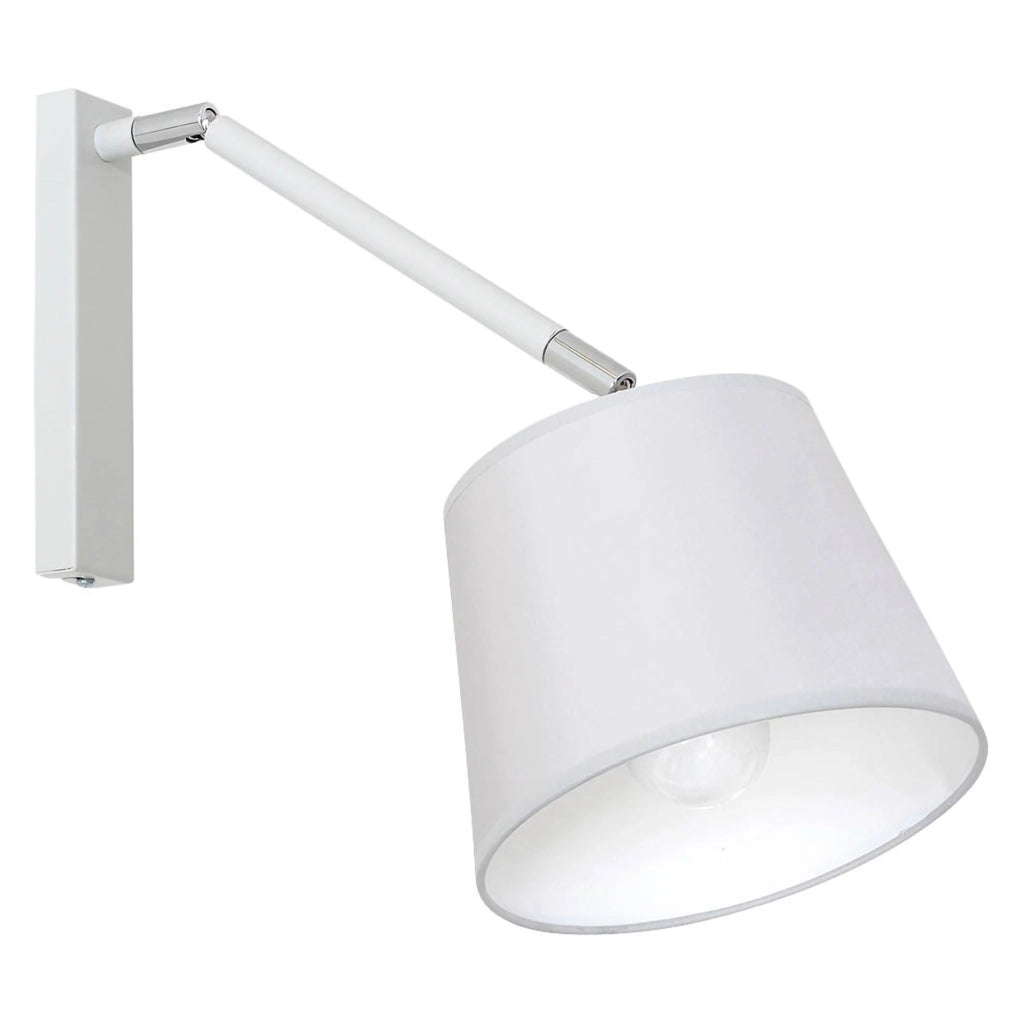 Grosio, Lampada da Parete Materiale Aplique in Metallo, Bianco