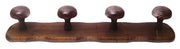 APPENDIABITO IN LEGNO SCURO 2 posti cm. 26x9 h