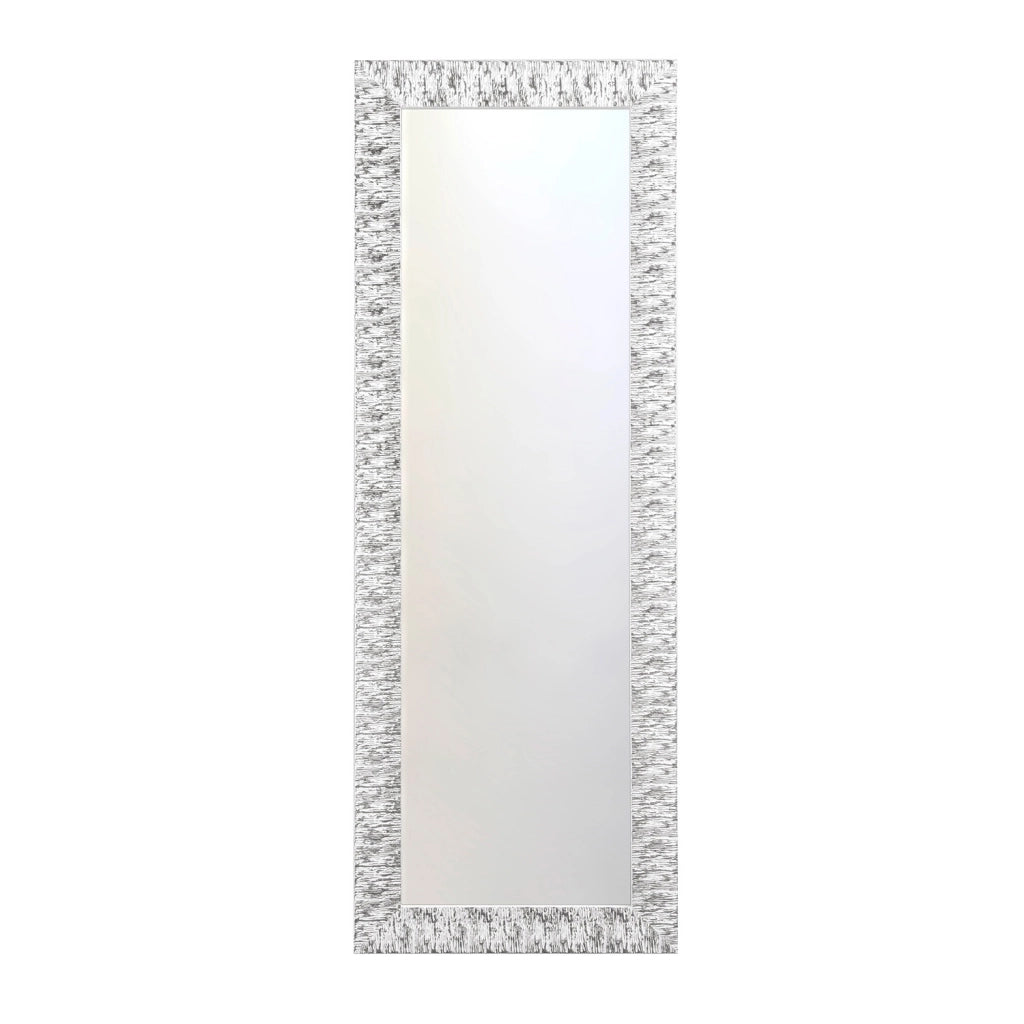 Specchio da parete YUMA bianco/argento