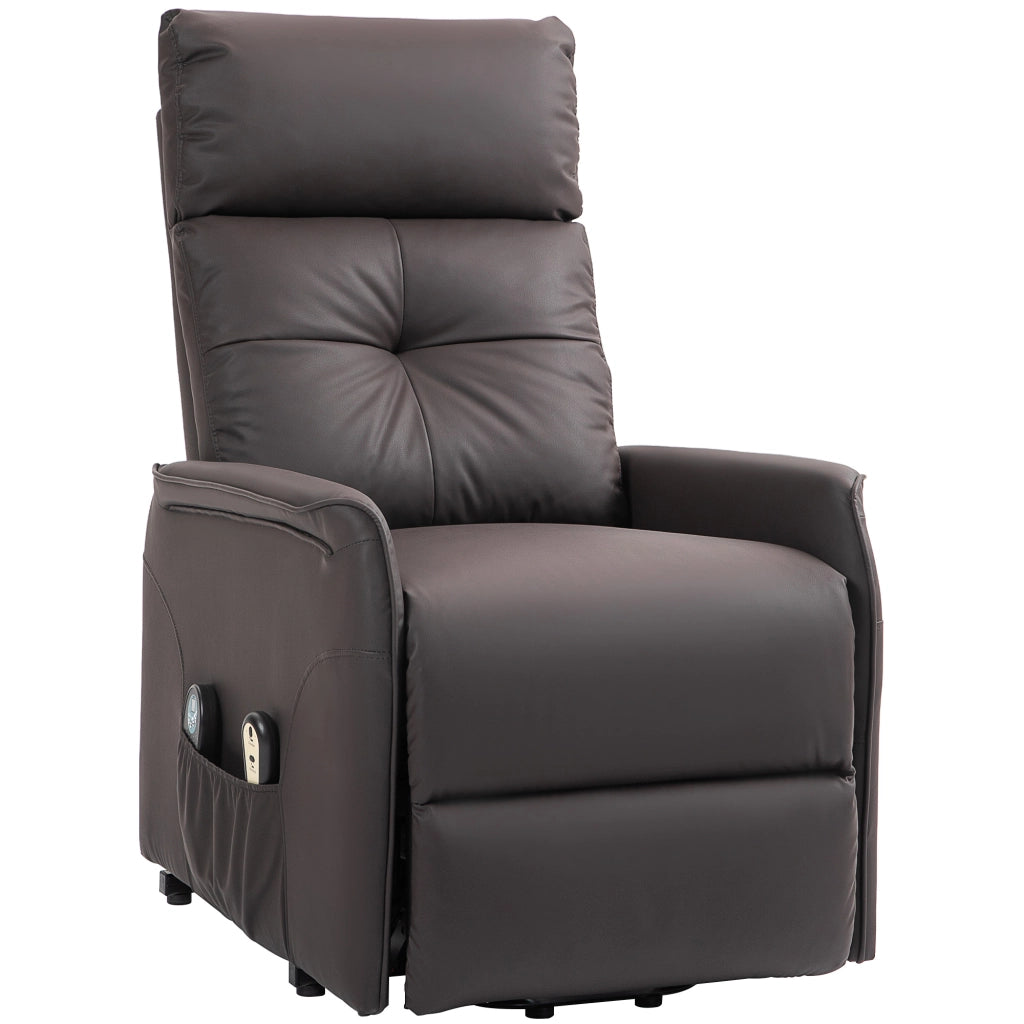 Poltrona Relax Alzapersona Reclinabile Massaggiante Riscaldamento ¨C Xylo ¨C Marrone