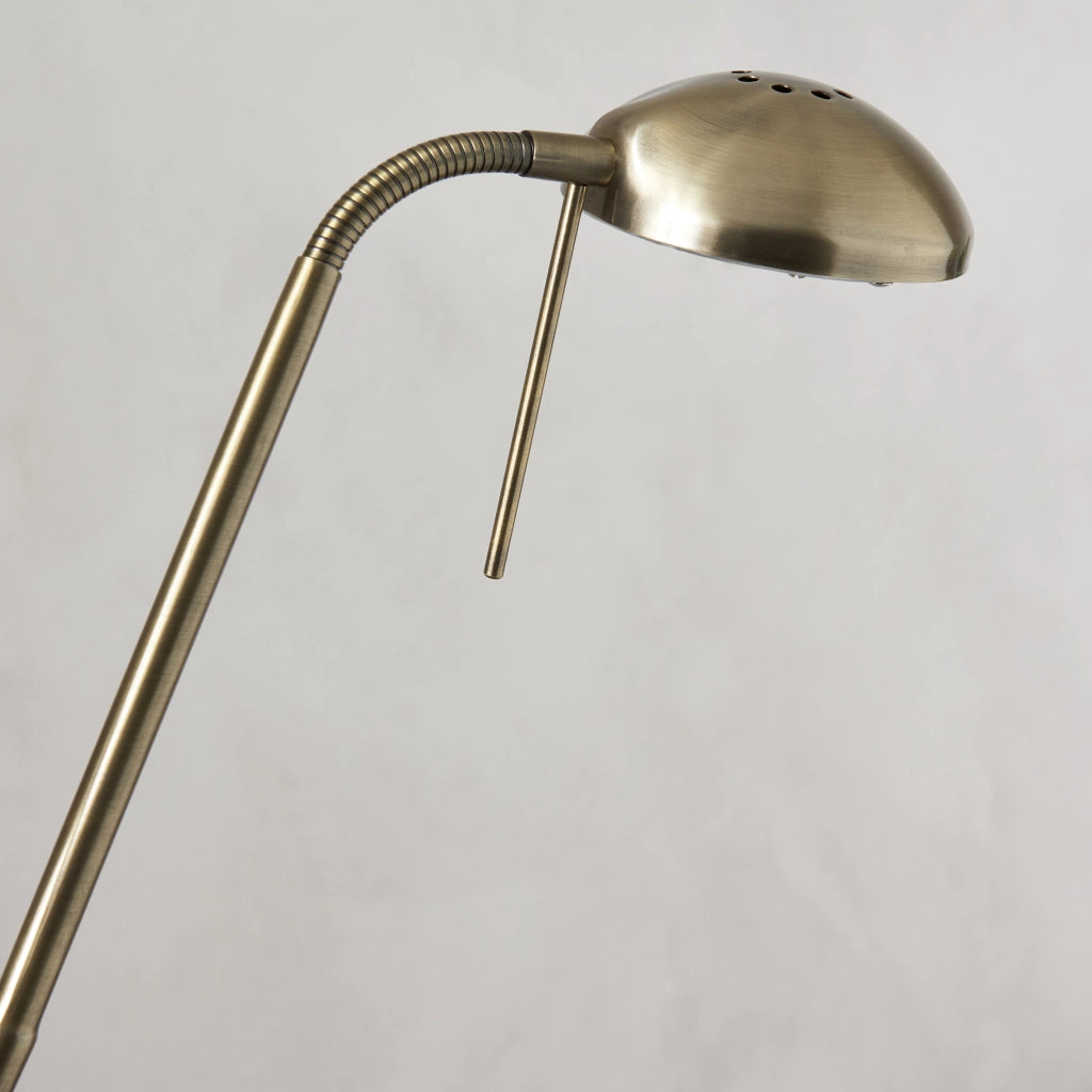 Lampada da terra Monaco Endon ottone antico lettura