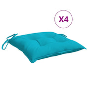 Cuscini per Sedia 4 pz | Cuscini per sedie Turchese 40x40x7 cm Tessuto