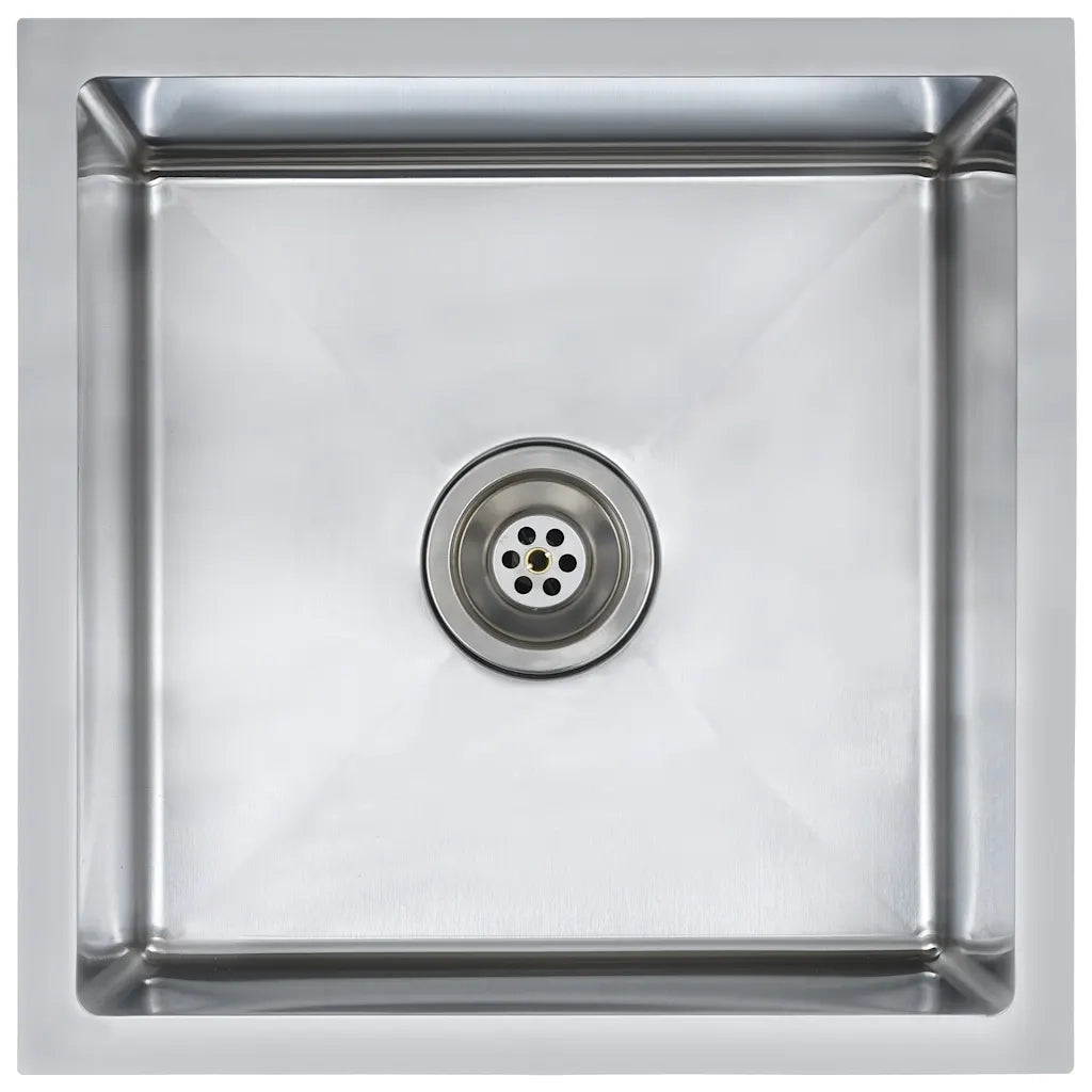 Lavello da Cucina Lavorato a Mano in Acciaio Inox 145077