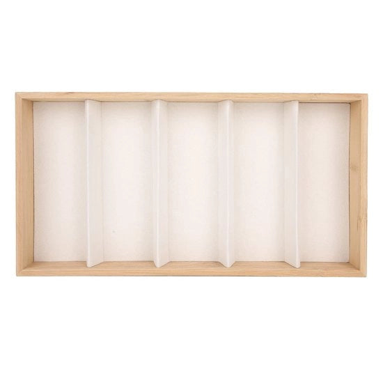 Display per Occhiali e Accessori in Legno di Bambù - Resistente - Sostenibile - Spazio di Riposo Compatto - Dimensioni 32 x 17 x 3,5 cm - Supporto per Occhiali