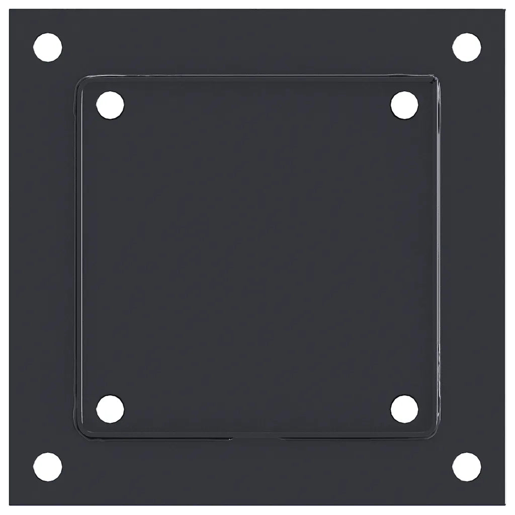 Basi Pali Quadrati 12 pz 141x141 mm Acciaio Verniciato Polvere CFW3604860