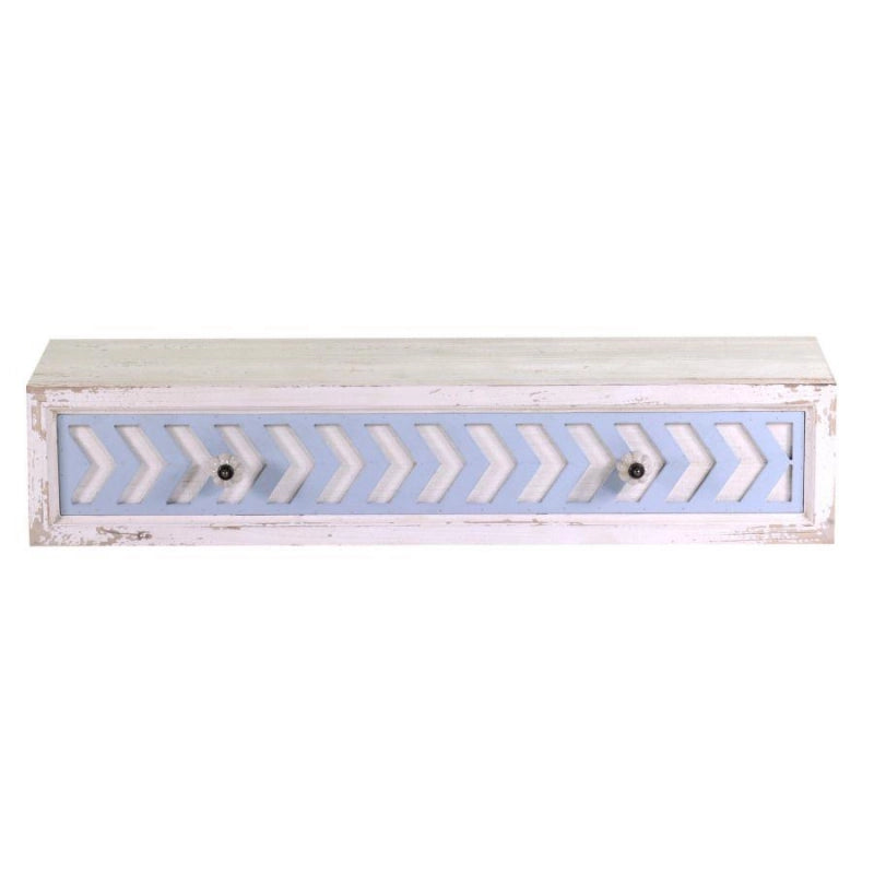 Mensola legno cipro con cassetto cm80x21h16,5