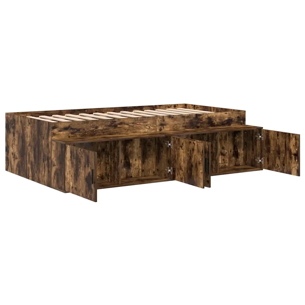 Struttura del letto-Giroletto Rovere fum¨¦ 90 x 200 cm Legno multistrato 753304