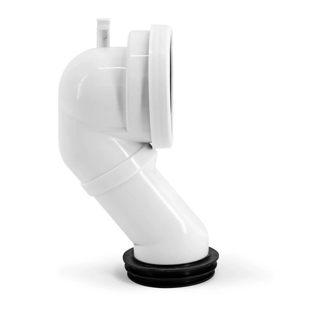 Curva tecnica per installazione sanitari filo muro con scarico a terra diam. 90 mm