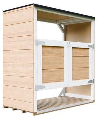 Ricovero per bidoni da giardino 2x240L TIMBELA M980A-HARVEST HONEY