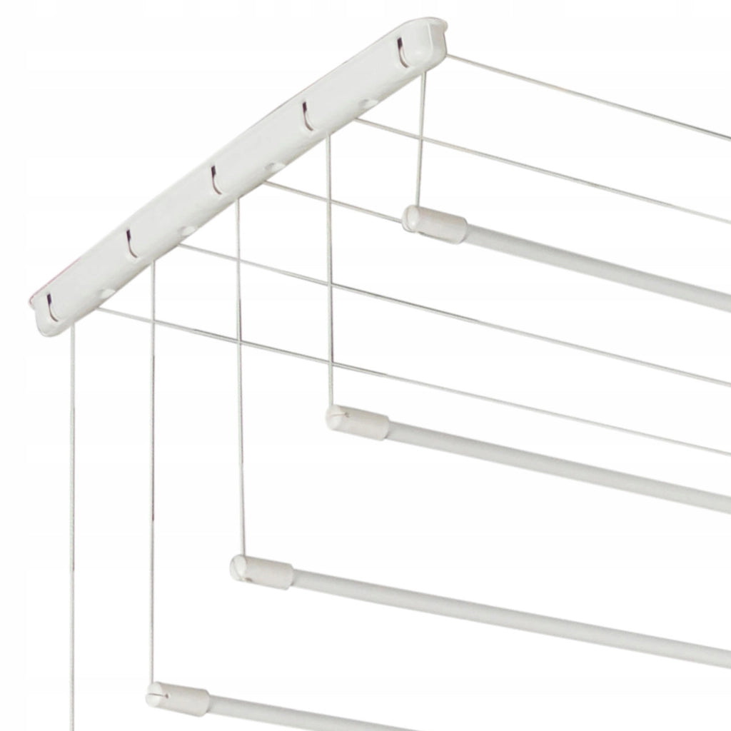 Stendibiancheria da soffitto KADAX per bagno, 5 barre, 160 cm, resistente e robusto.