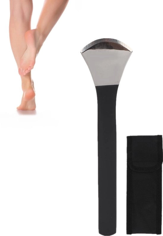 Pedicure professionale con mango alto in acciaio ad alto contenuto di manganese - Pedicure mes - Rimozione calli - Rimozione verruche - Tasca di stoccaggio Oxford - Mes per piedi ampio - Strumento per la cura dei piedi