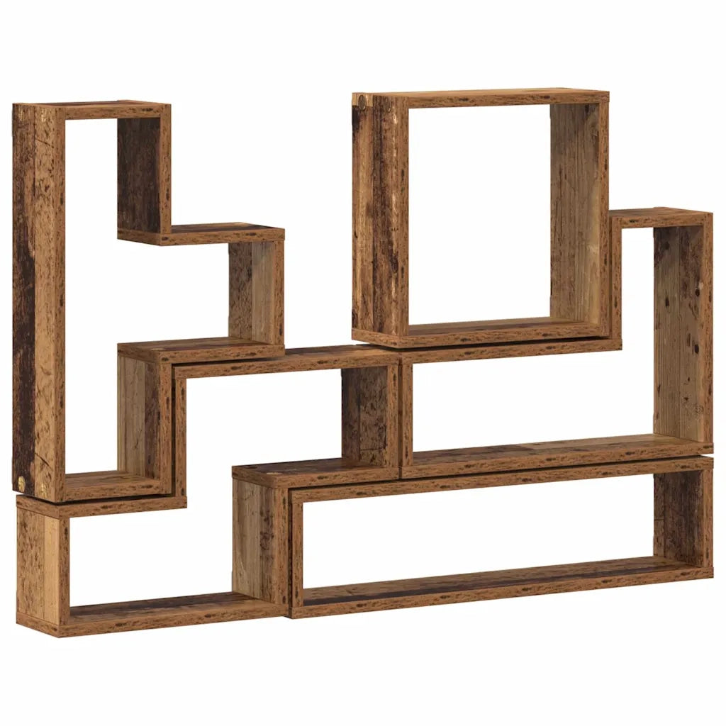 Cubo da Parete Legno vecchio 96 x 12 x 64 cm Legno multistrato 879639
