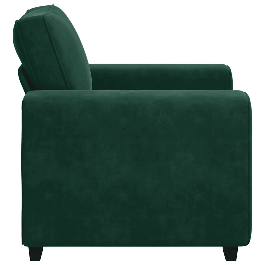 Divano Sedia Verde Scuro 100x77x82 cm Velluto 4105249