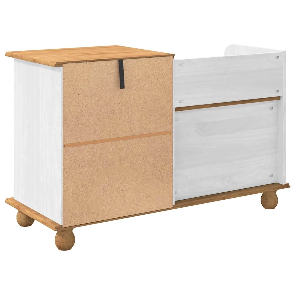 Panchina con contenitore ASKIM Bianco 100 x 39 x 62 cm 4105441