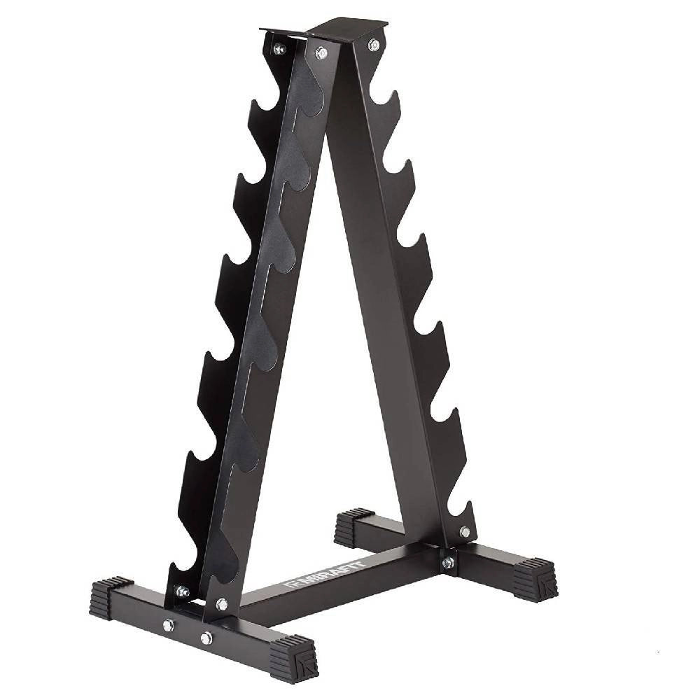 Trade Shop - Rastrelliera Verticale Per Manubri Manubrio Struttura In Acciaio Nera O Argento -
