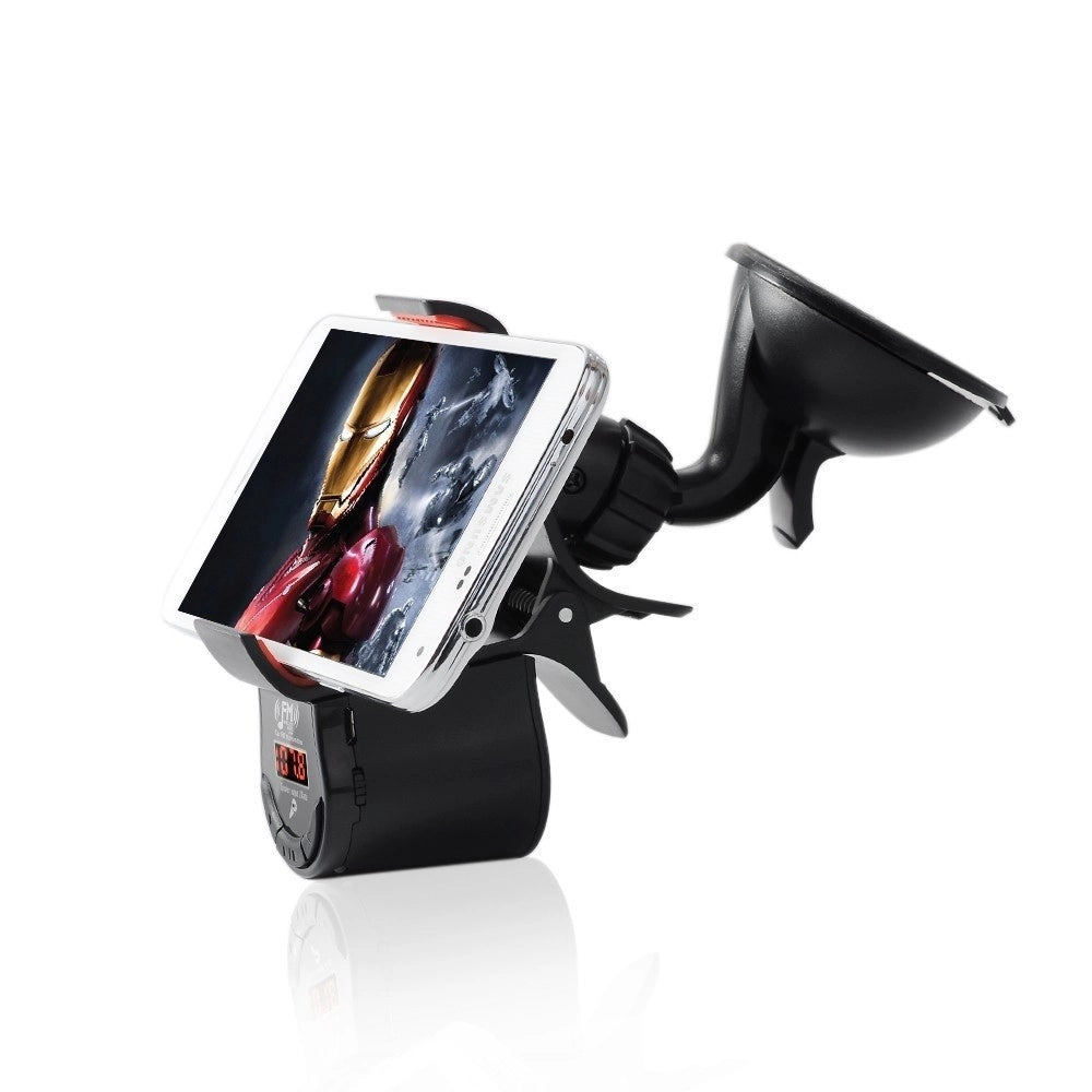 Trade Shop - Supporto Per Auto Vivavoce Trasmettitore Fm Universale Altoparlante Display -