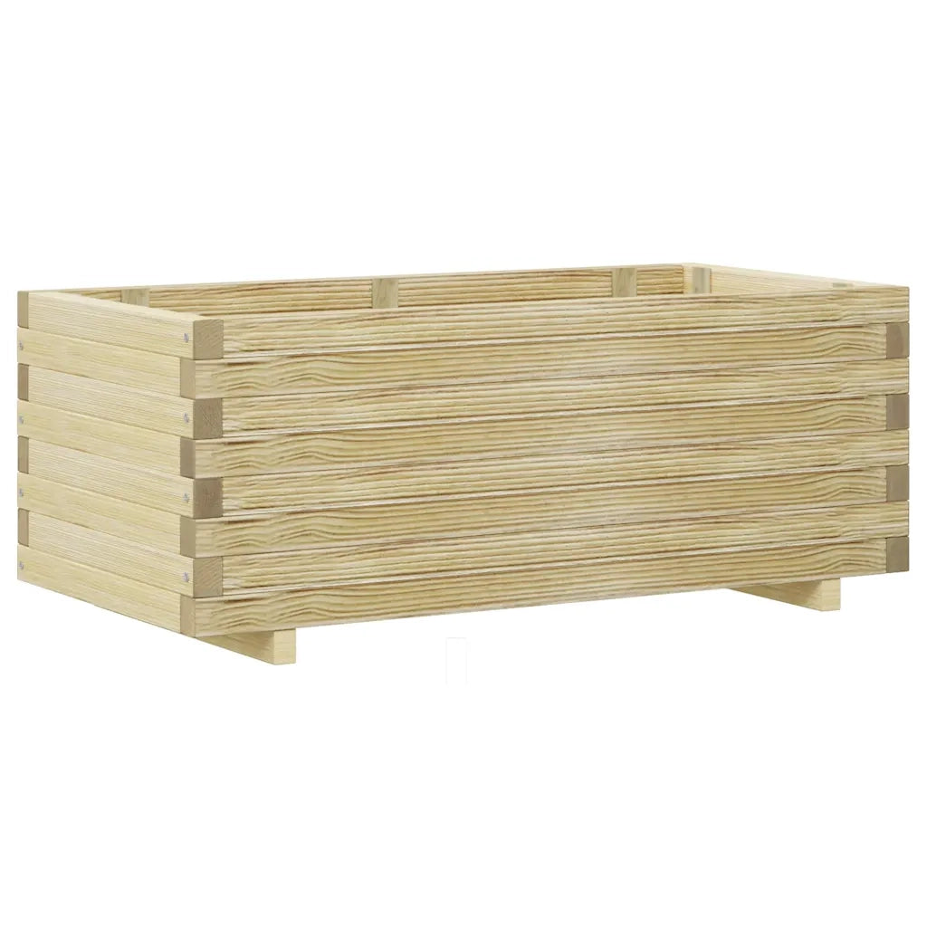 Fioriere | Cassetta per fiori | Letto Rialzato 100x50x40 cm in Legno Rettangolare