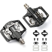 Pedali da bicicletta 2 in 1 - pedale clic antislip per BMX MTB - alluminio