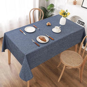 Tavolo da pranzo impermeabile in stile lino per interni ed esterni, 100 x 140 cm