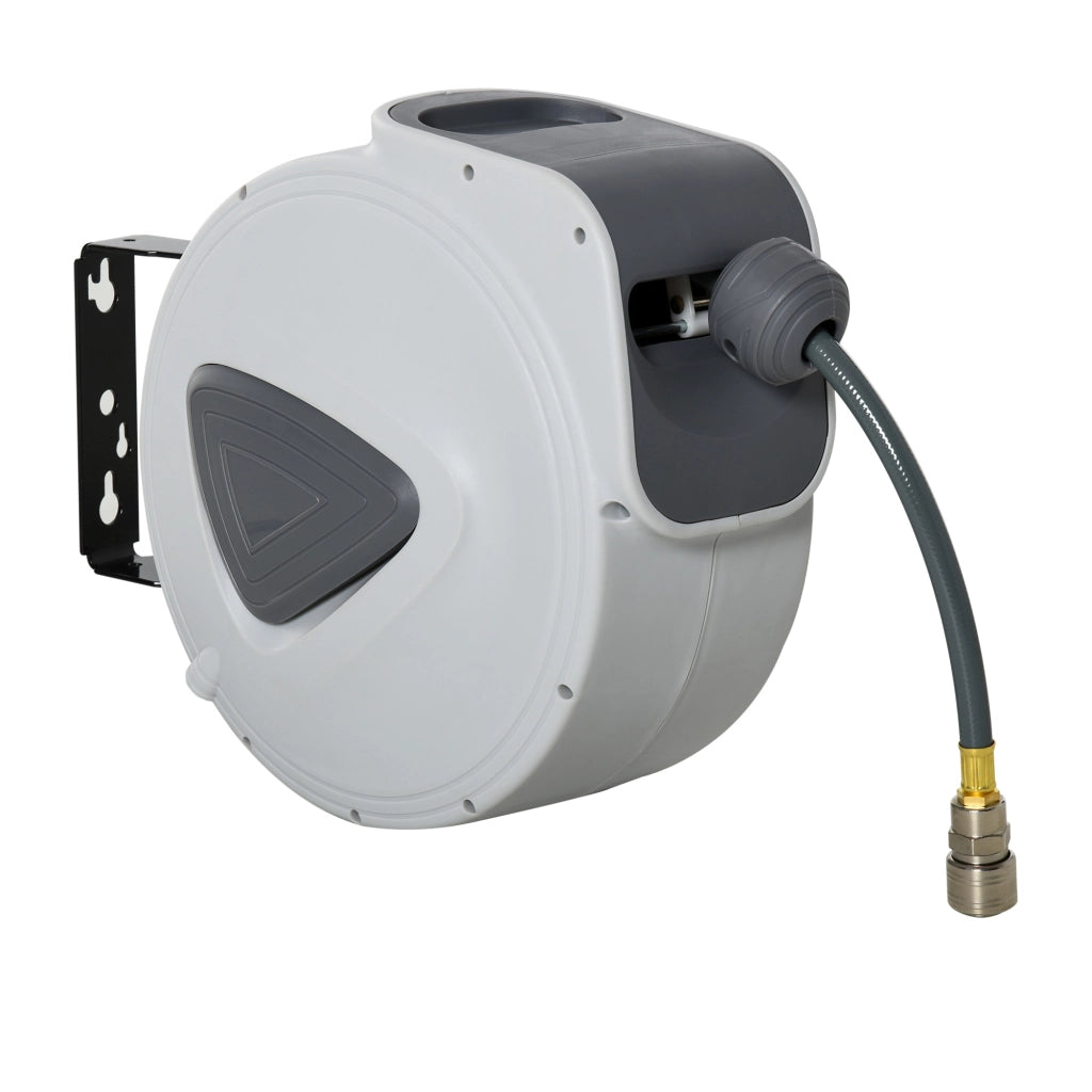 Avvolgitubo Automatico a Parete 10m ¨C Xylo ¨C Grigio, Pressione 24 Bar, Rotazione 180¡ã, Attacco ¦µ1/4''