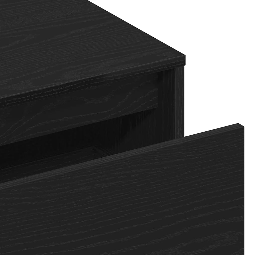 Panca per ingresso con cassetto Rovere Nero 80 x 40 x 45 cm 862701
