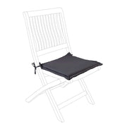 Cuscino Sedia da Esterno Seduta classica Sfoderabile Giardino 42 x 42 Bizzotto Colore: Antracite