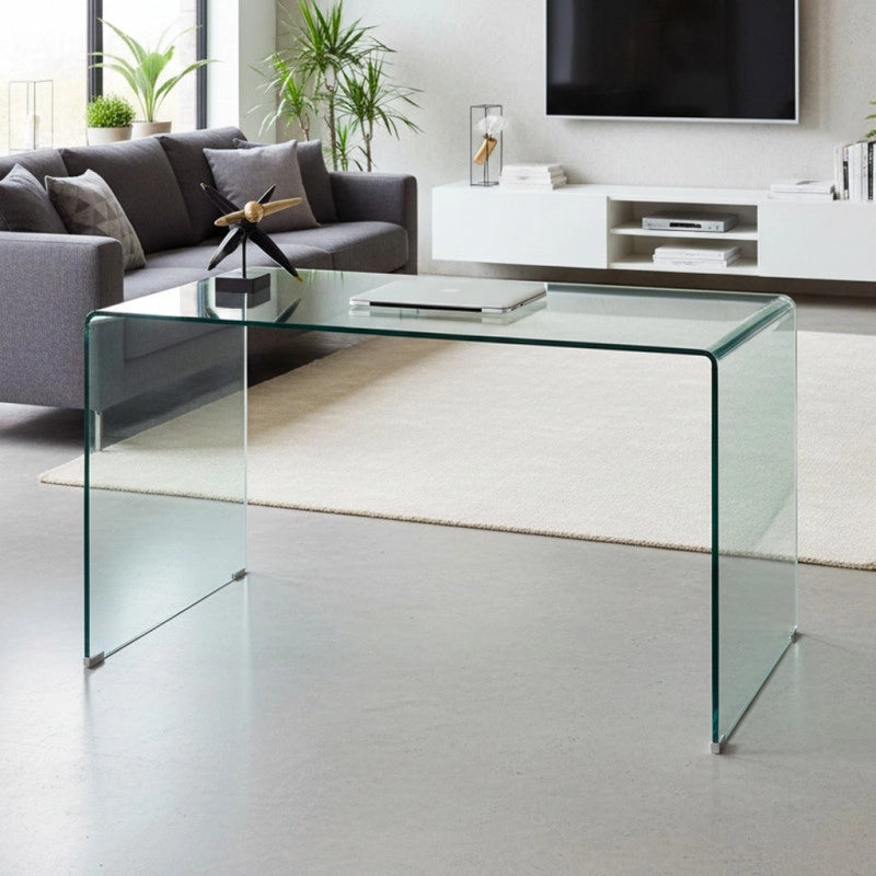 Consolle Scarlett in vetro temperato 120x40x76 cm.