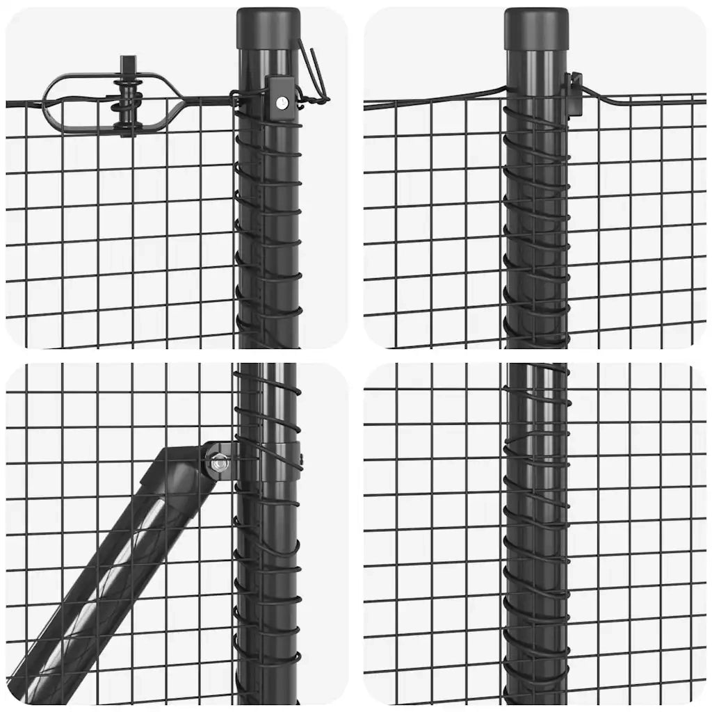 Palo della recinzione | Pannello per recinzione Grigio