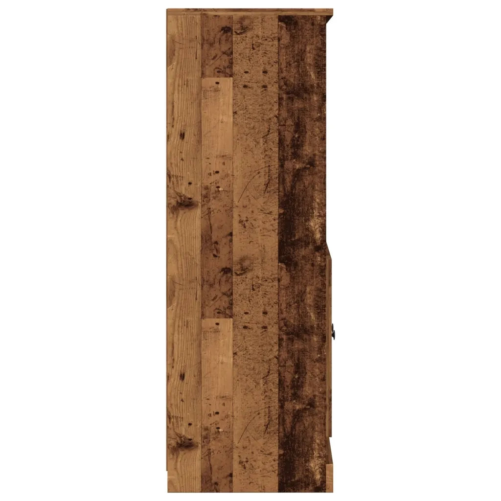 Credenza Legno Antico 60x35,5x103,5 cm in Legno Multistrato 857147