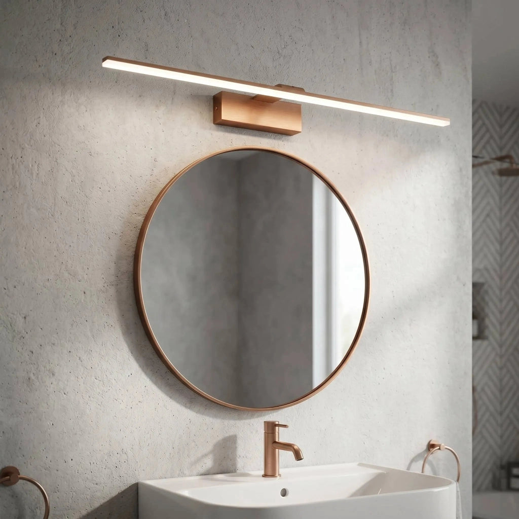 Applique Da Bagno Led Swe015-1w 73cm Brush Copper
