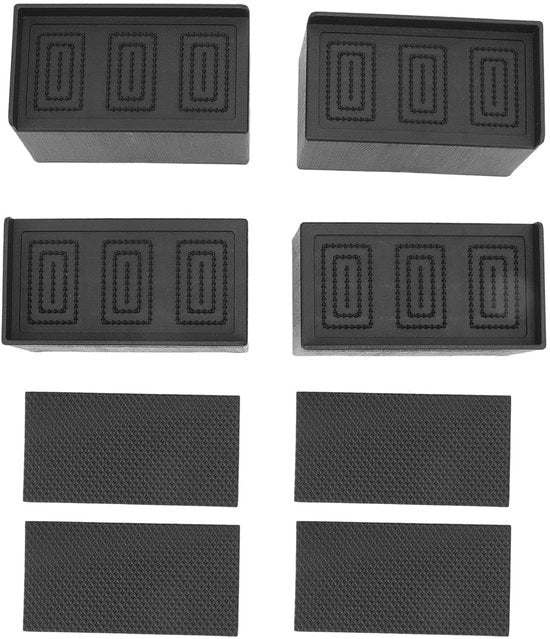 Altezza Regolabile per Mobili 5 cm - Gomma Antiscivolo - Rettilineo - Adatto per Tavolo/Banca/Lettino - Crea Spazio Extra - Supporti per Mobili