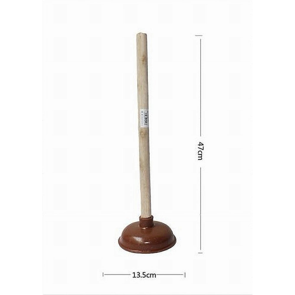 Trade Shop - Sturalavandino Stura Lavandini A Ventosa Per Wc 13.5cm Con Manico In Legno 10116 -