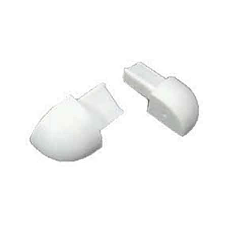 CAPSULE PER PROFILO 'JOLLY' H. 8 mm - bianco