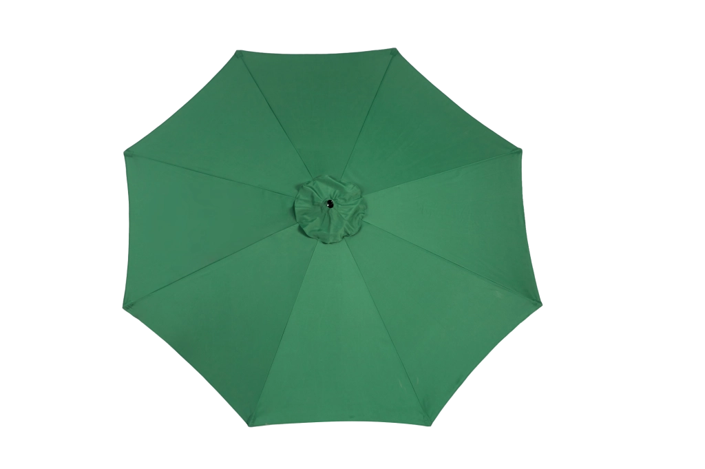 Ombrellone decentrato da 10 ft con sistema a manovella e inclinazione; verde scuro