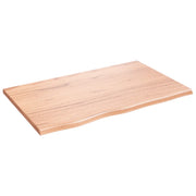 Piano Bagno Marrone Chiaro 80x50x2 cm Legno Massello Trattato CFW9716489