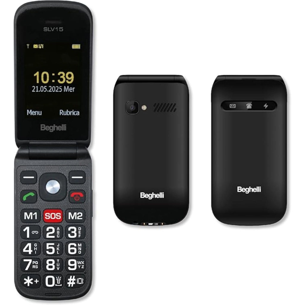 Beghelli Cellulare Anziani Black SLV15N