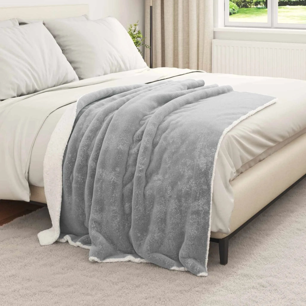 Coperta Grigio 130 x 150 cm Panno