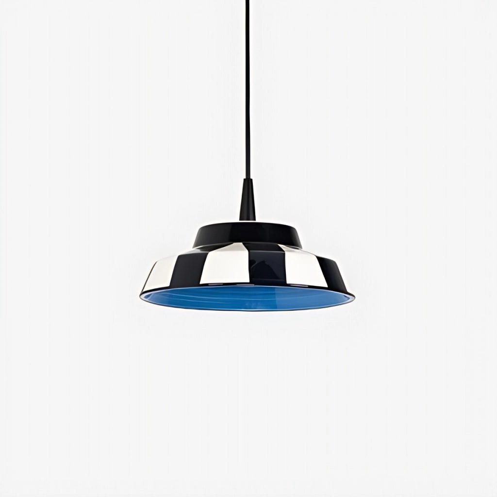 Circus Lampada a Sospensione LED Design Artigianale in Ceramica Blu Ø24 cm con Sorgente Luminosa 8W 3000K Alta Efficienza CRI 90 Modello Interni